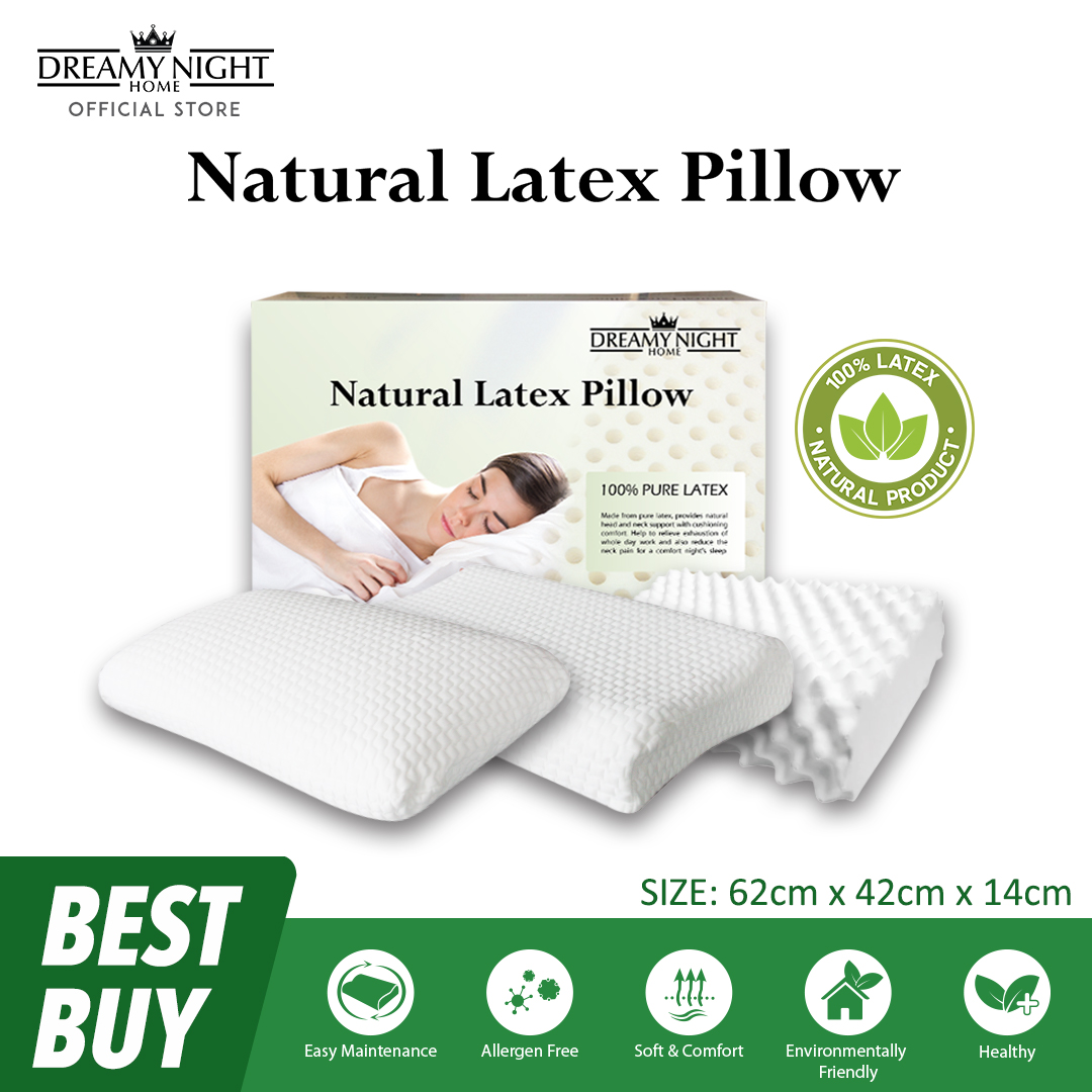 natural latex contour pillow