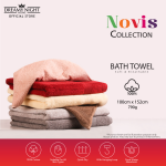 Novis Collection Cotton High Quality Soft & Comfortable Big Bath Towel (100cmx152cm)